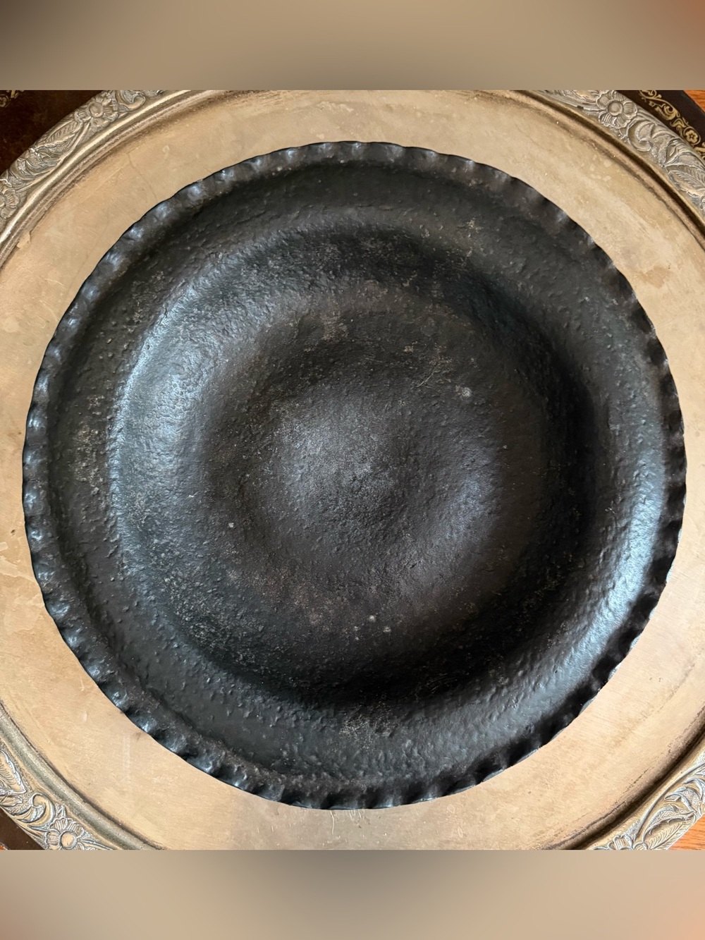 18th-19th Century Pewter Pie Plate!